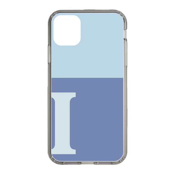 Slim Protection Case［ Original - initial two tone - I blue ］