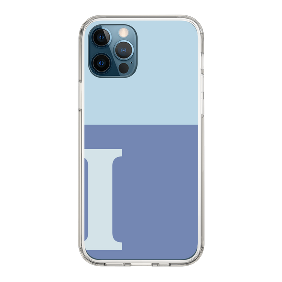 Slim Protection Case［ Original - initial two tone - I blue ］