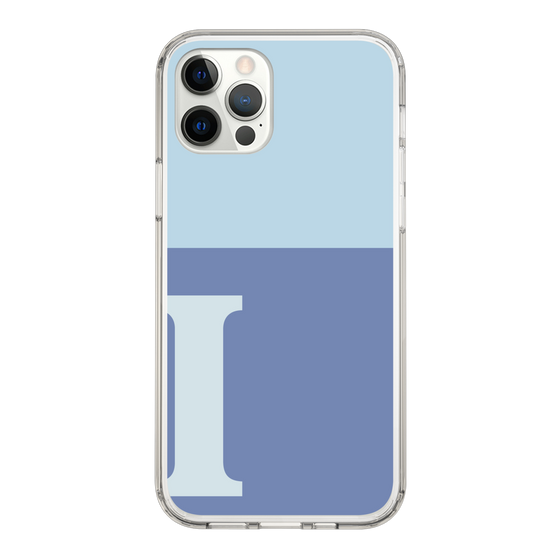 Slim Protection Case［ Original - initial two tone - I blue ］
