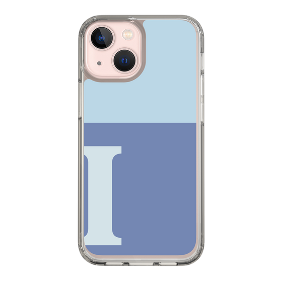 Slim Protection Case［ Original - initial two tone - I blue ］