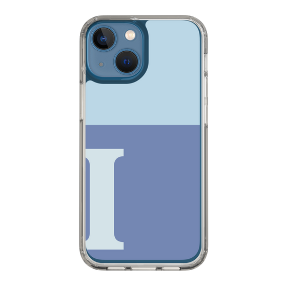 Slim Protection Case［ Original - initial two tone - I blue ］