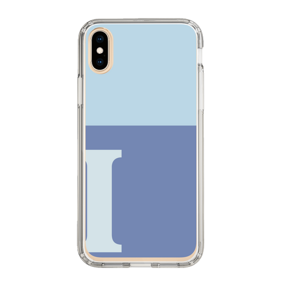 Slim Protection Case［ Original - initial two tone - I blue ］