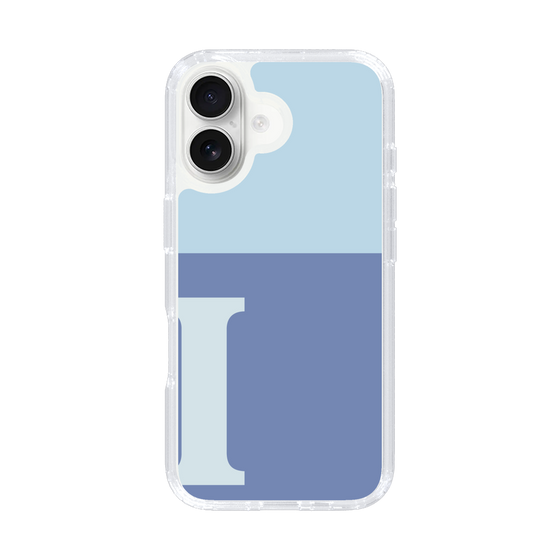 Slim Protection Case［ オリジナル - initial two tone - I blue ］