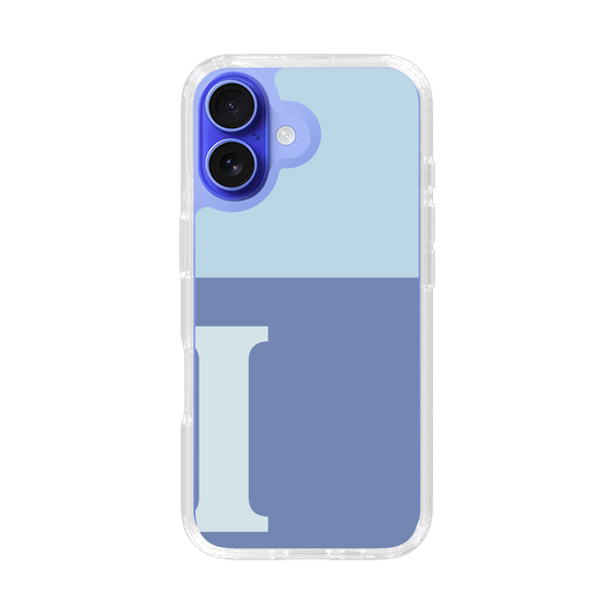 Slim Protection Case［ オリジナル - initial two tone - I blue ］