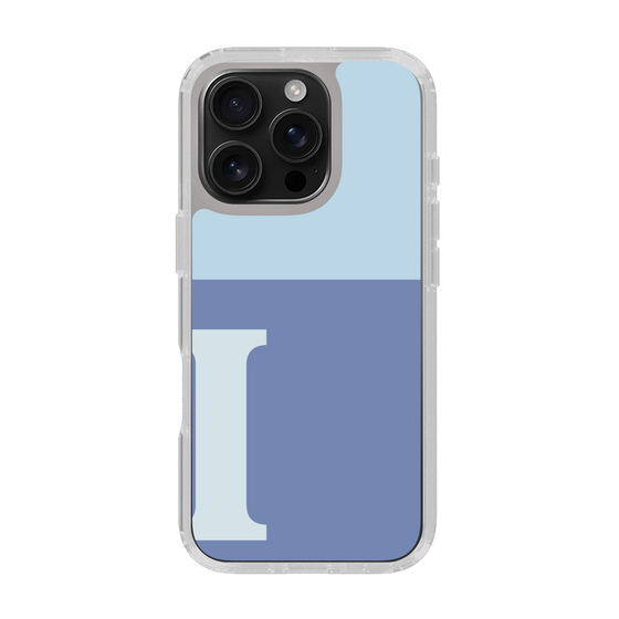 Slim Protection Case［ オリジナル - initial two tone - I blue ］