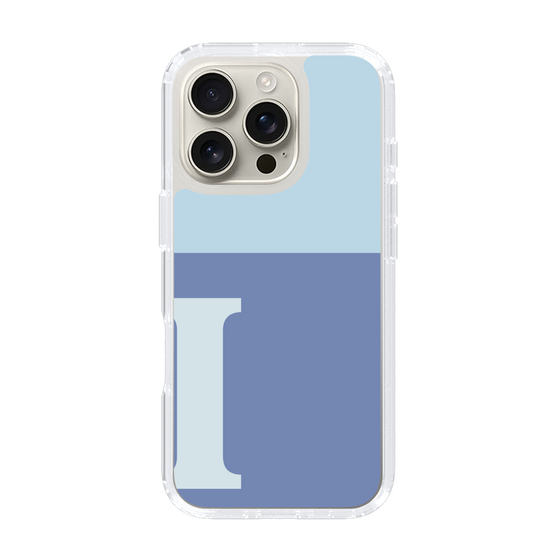 Slim Protection Case［ オリジナル - initial two tone - I blue ］
