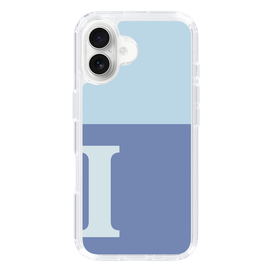 Slim Protection Case［ オリジナル - initial two tone - I blue ］