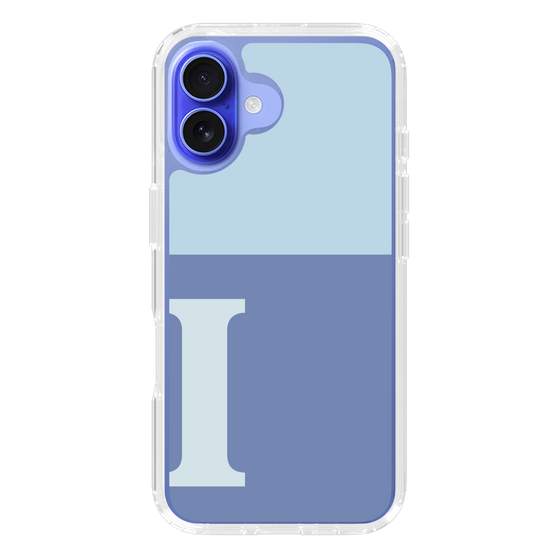 Slim Protection Case［ オリジナル - initial two tone - I blue ］