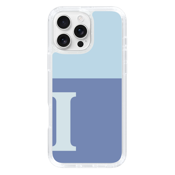 Slim Protection Case［ オリジナル - initial two tone - I blue ］