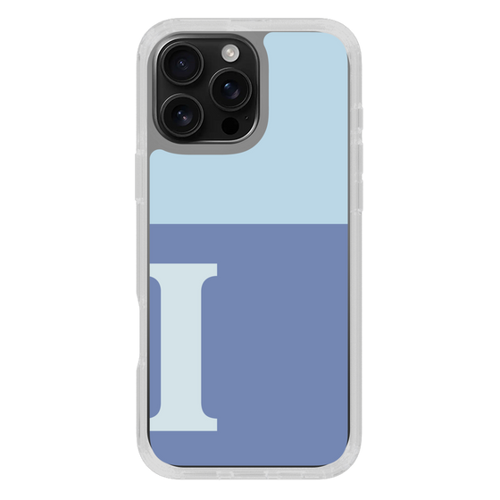 Slim Protection Case［ オリジナル - initial two tone - I blue ］