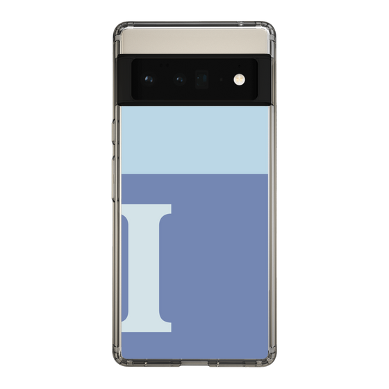 Slim Protection Case［ Original - initial two tone - I blue ］