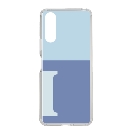 Slim Protection Case［ Original - initial two tone - I blue ］