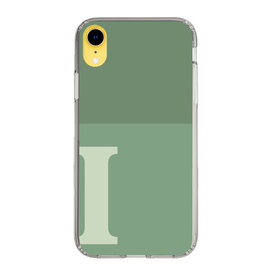 Slim Protection Case［ Original - initial two tone - I green ］
