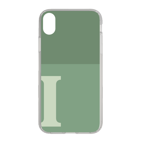 Slim Protection Case［ Original - initial two tone - I green ］