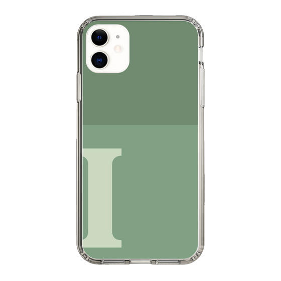 Slim Protection Case［ Original - initial two tone - I green ］
