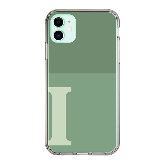 Slim Protection Case［ Original - initial two tone - I green ］