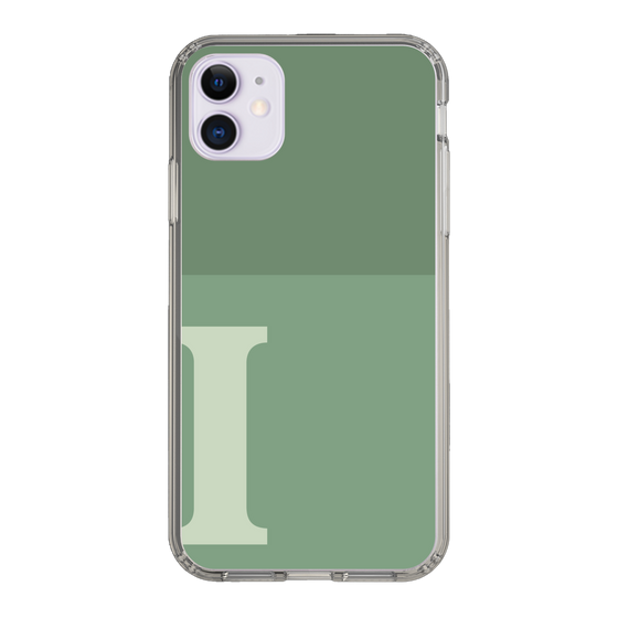 Slim Protection Case［ Original - initial two tone - I green ］
