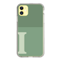 Slim Protection Case［ Original - initial two tone - I green ］