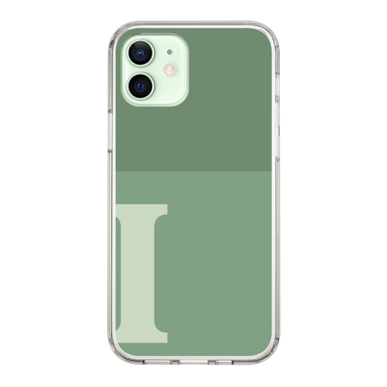 Slim Protection Case［ Original - initial two tone - I green ］