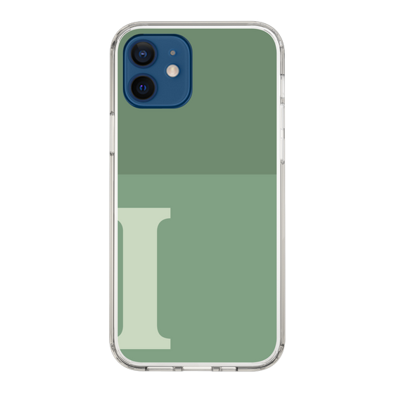 Slim Protection Case［ Original - initial two tone - I green ］