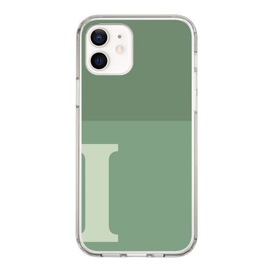 Slim Protection Case［ Original - initial two tone - I green ］