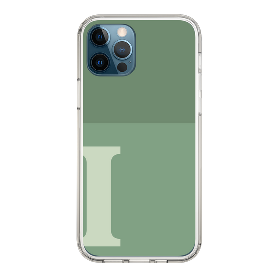 Slim Protection Case［ Original - initial two tone - I green ］