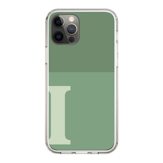 Slim Protection Case［ Original - initial two tone - I green ］