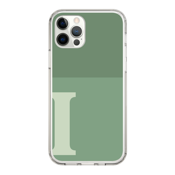 Slim Protection Case［ Original - initial two tone - I green ］