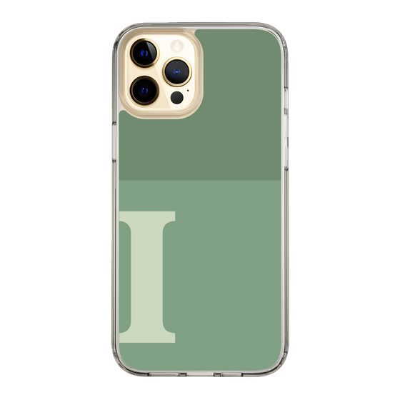 Slim Protection Case［ Original - initial two tone - I green ］