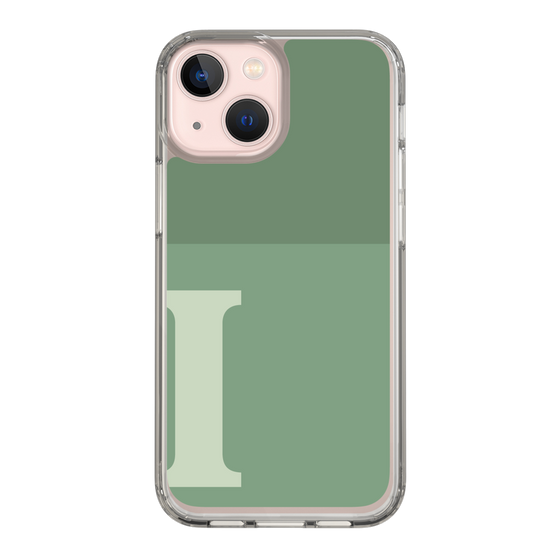 Slim Protection Case［ Original - initial two tone - I green ］