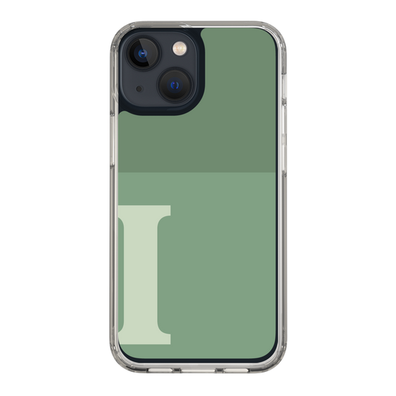 Slim Protection Case［ Original - initial two tone - I green ］