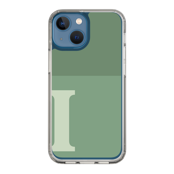 Slim Protection Case［ Original - initial two tone - I green ］