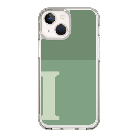 Slim Protection Case［ Original - initial two tone - I green ］