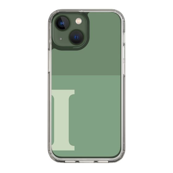 Slim Protection Case［ Original - initial two tone - I green ］
