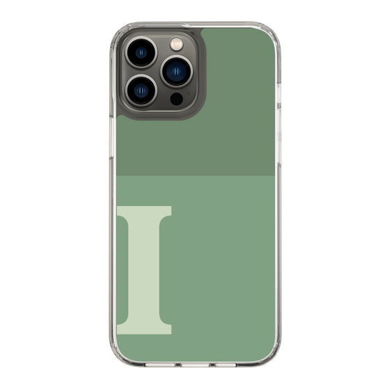 Slim Protection Case［ Original - initial two tone - I green ］