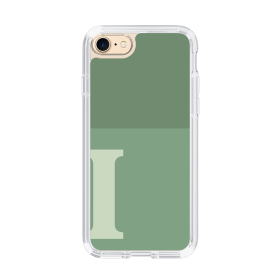 Slim Protection Case［ Original - initial two tone - I green ］