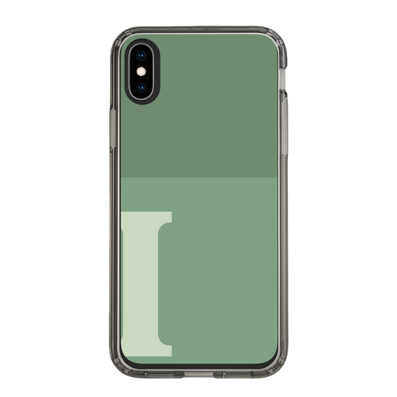 Slim Protection Case［ Original - initial two tone - I green ］