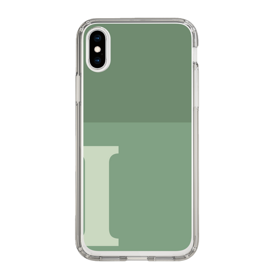 Slim Protection Case［ Original - initial two tone - I green ］
