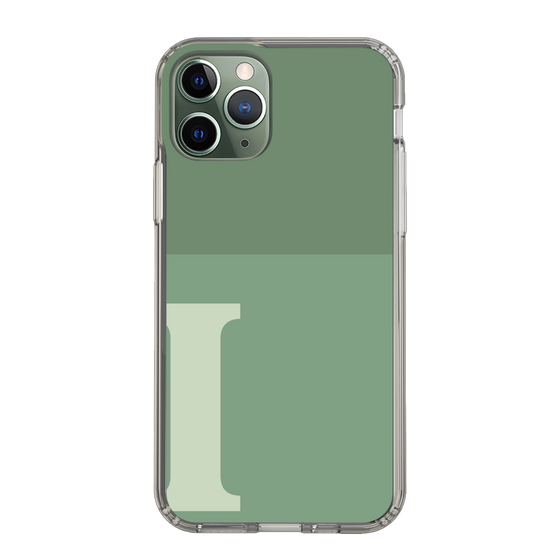 Slim Protection Case［ Original - initial two tone - I green ］