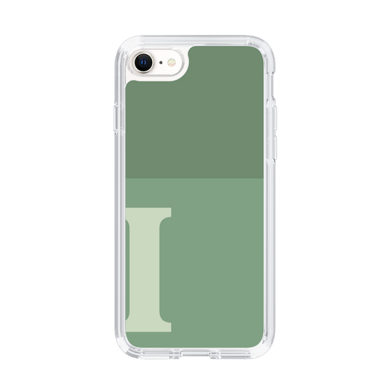 Slim Protection Case［ Original - initial two tone - I green ］