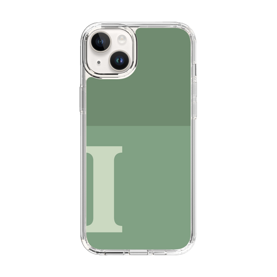 Slim Protection Case［ Original - initial two tone - I green ］