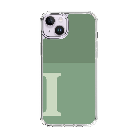 Slim Protection Case［ Original - initial two tone - I green ］