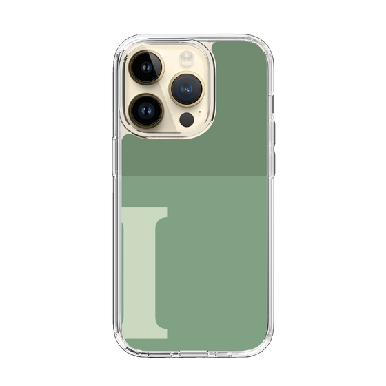 Slim Protection Case［ Original - initial two tone - I green ］