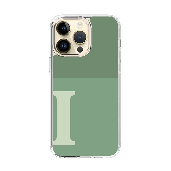Slim Protection Case［ Original - initial two tone - I green ］