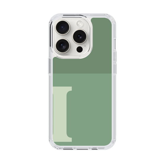 Slim Protection Case［ Original - initial two tone - I green ］