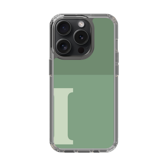 Slim Protection Case［ Original - initial two tone - I green ］