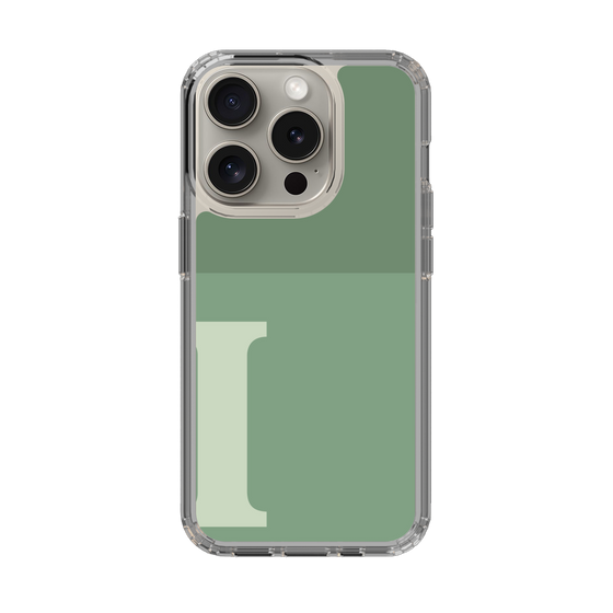 Slim Protection Case［ Original - initial two tone - I green ］