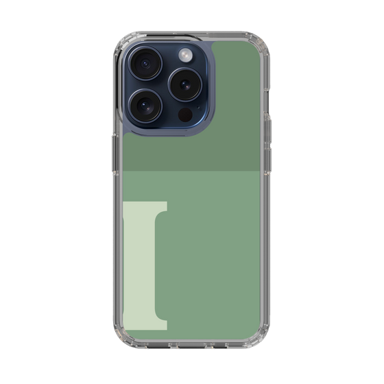 Slim Protection Case［ Original - initial two tone - I green ］