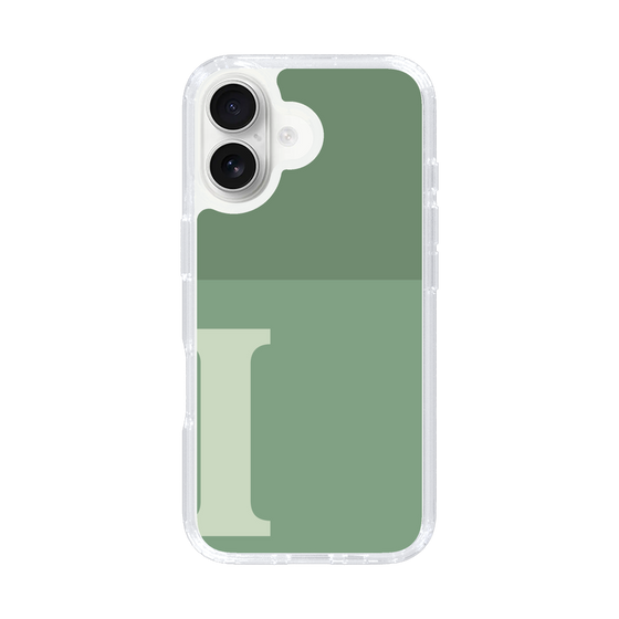 Slim Protection Case［ オリジナル - initial two tone - I green ］
