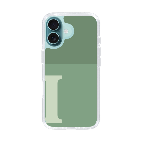 Slim Protection Case［ オリジナル - initial two tone - I green ］